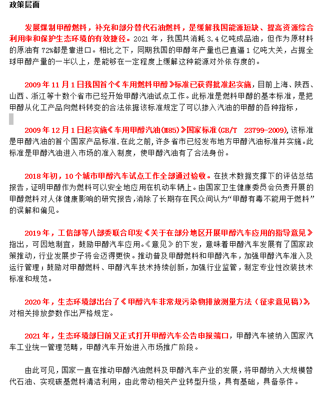 甲醇汽油國(guó)家政策 甲醇汽油國(guó)家政策